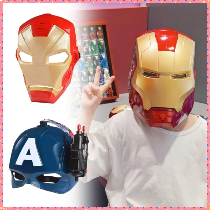 Light-Emitting Mask America Iron Man Iron Man หมวกกันน็อค/Marvel Avengers กัปตันส่วนบุคคลสร้างสรรค์เ