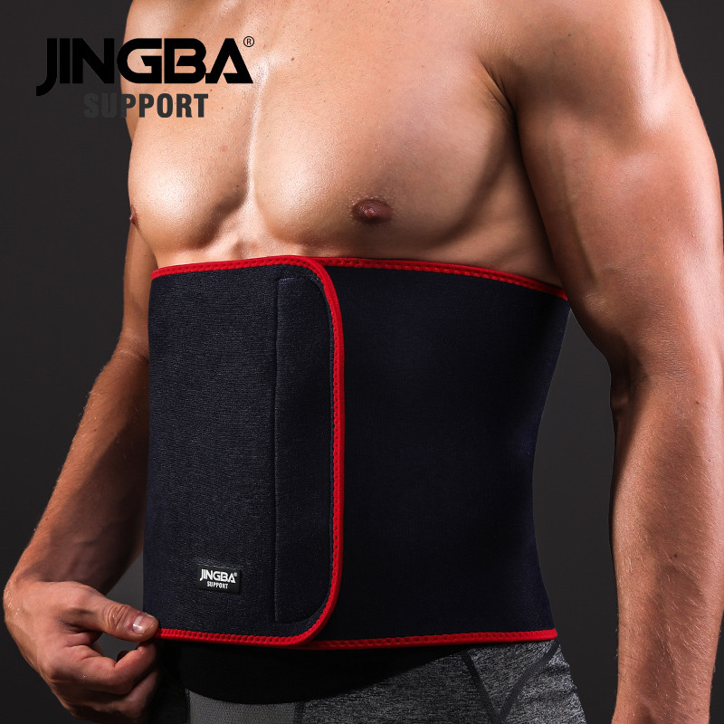 JINGBA SUPPORT Waist trimmer Slim fit Abdominal Waist sweat belt Professional Adjustable Waist back 