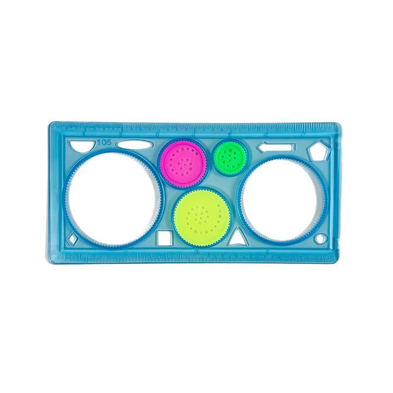 Kaleidoscope Children Variety Creative Student Painting Drawing Multi-Function Template Ruler Set Dr