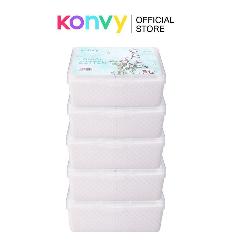 Konvy Facial Cotton 150pcs สำลี แผ่นบาง สำหรับ ใบหน้า
