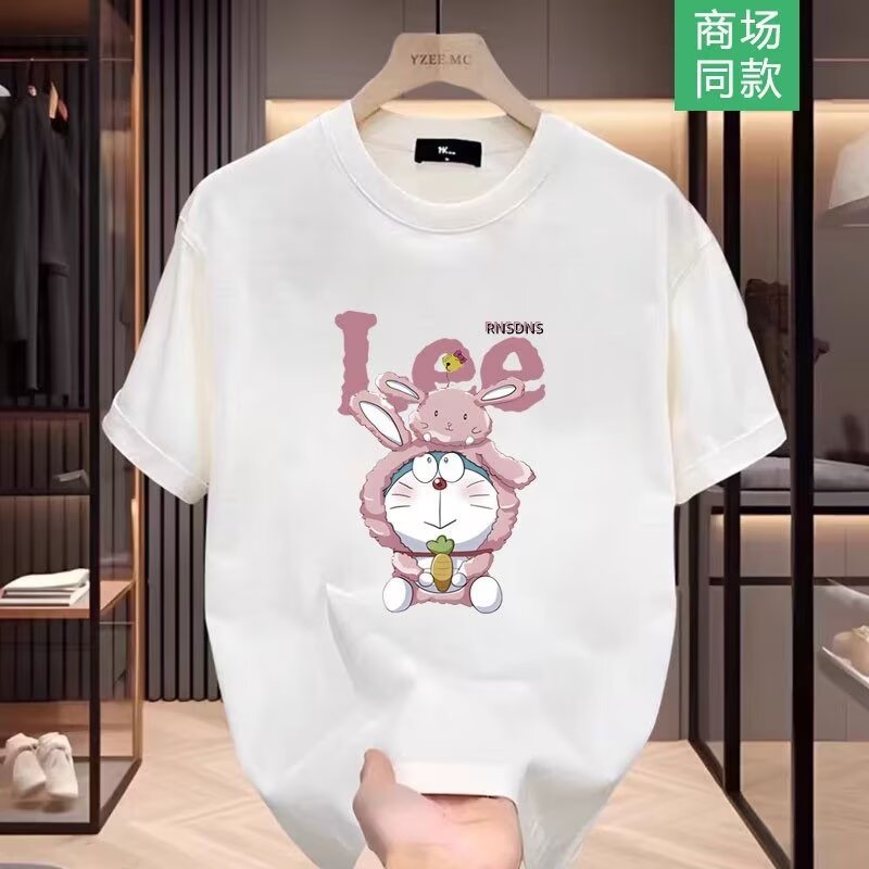 20262025เสื้อยืดแขนสั้นสไตล์ใหม่ผู้ชาย ins Street Wear ยุโรปอเมริกันสไตล์ฮิปฮอปรอบคอ Bottoming เสื้อ