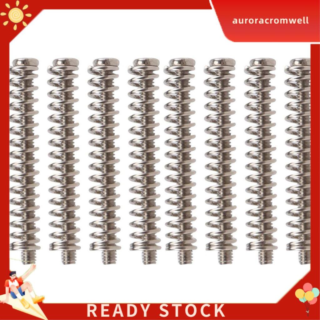 In Stock 8 ชิ้น M2.5x32 มม.กีตาร์ไฟฟ้า Humbucker Pickups ปรับความสูงสกรูและฤดูใบไม้ผลิ - Pitch 0.4 ม