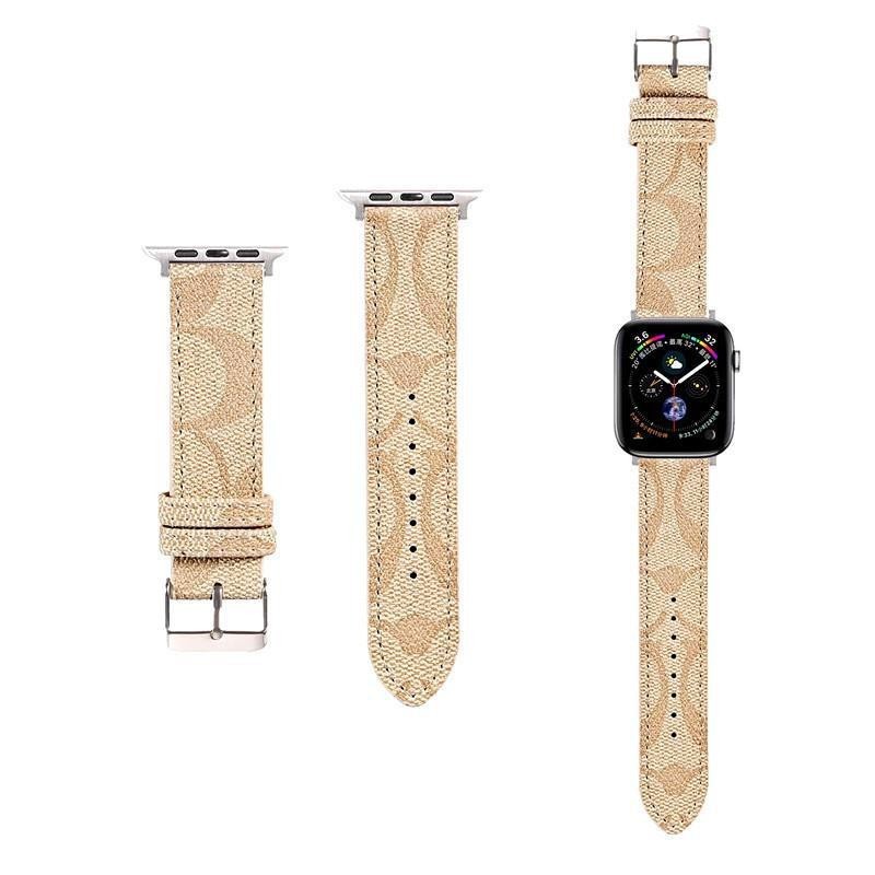 Leather App-le Watch S10987 Fashion Casual Strap/Luxury Big Brand Watch Strap