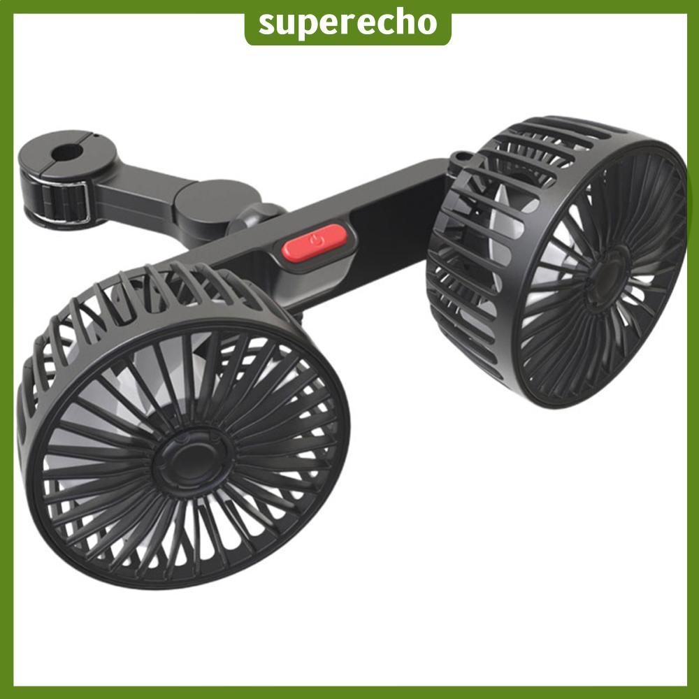 ⚡24ชม.⚡ 12V/24V รถที่นั่งด้านหลังพัดลมระบายความร้อน USB ชาร์จรถคอ Cooler สําหรับรถยนต์ SUV