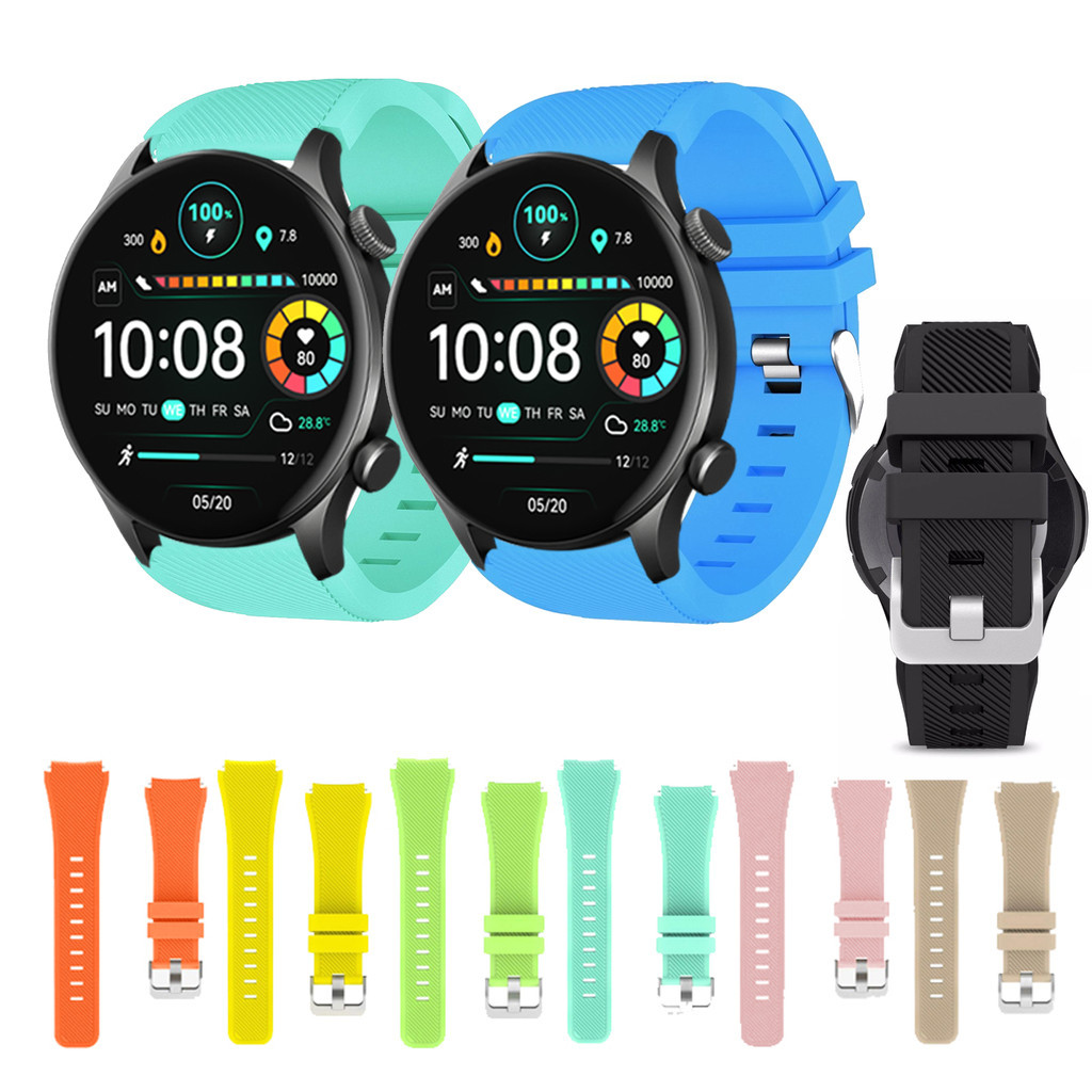 สําหรับ Haylou Solar LS05 RT LS05S RS3 LS04 RT2 LS10 สายรัดข้อมือซิลิโคน