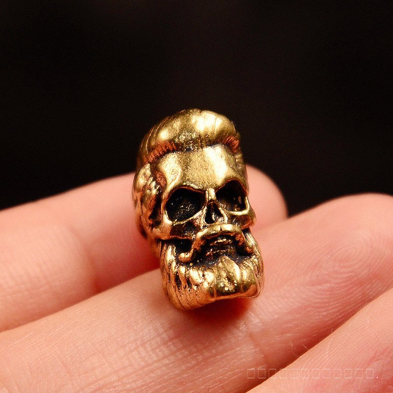 เคราทองเหลือง EDC สำหรับสร้อยคอกุญแจ DIY พร้อมอุปกรณ์เสริม