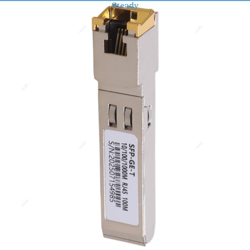 Steady RJ45 SFP โมดูลทองแดง RJ45 พอร์ต Transceiver 10 100 1000M RJ45