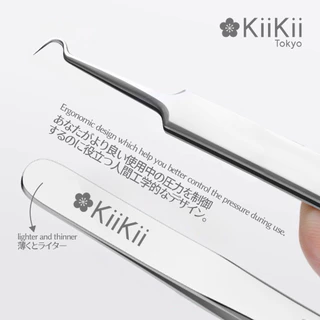 KiiKii ที่กดสิว Curved เข็มเจาะสิว เหล็กกดสิว เข็มสแตนเลส ด้ามกด ใช้งานสะดวก สำหรับดูแลผิวหน้า