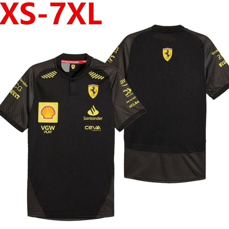 2026 ใหม่ F1 เสื้อยืดแขนสั้น Unisex + F1 Ferrari Racing Team Jersey