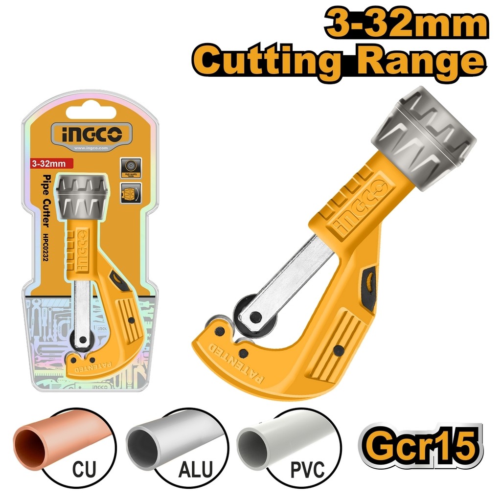 INGCO คัตเตอร์ตัดท่อทองแดง รุ่น HPC0232 เส้นผ่านศูนย์กลางการตัด 3-32 มม. สำหรับตัดท่อทองแดงและอลูมิเนียม (อิงโก้)
