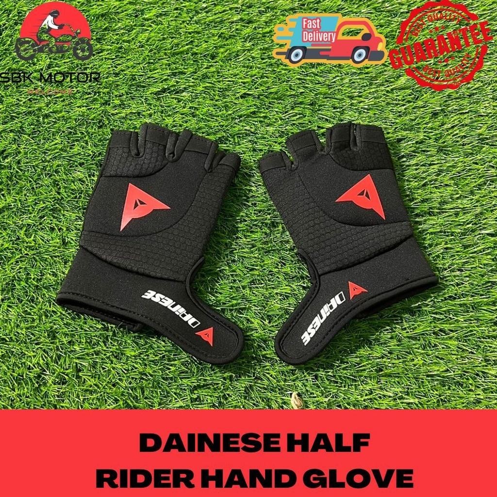 SBK MOTORSarung Tangan Dainese Motor ถุงมือรถจักรยานยนต์ Half-Finger ขี่ถุงมือ Anti-Slip