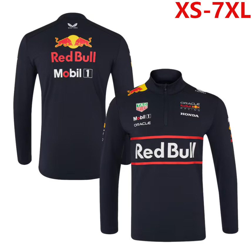 2026 ใหม่ ฉ1 เสื้อยืดแขนยาว ไม่จํากัดเพศ + ฉ1 เจอร์ซีย์ทีมแข่งกระทิงแดง