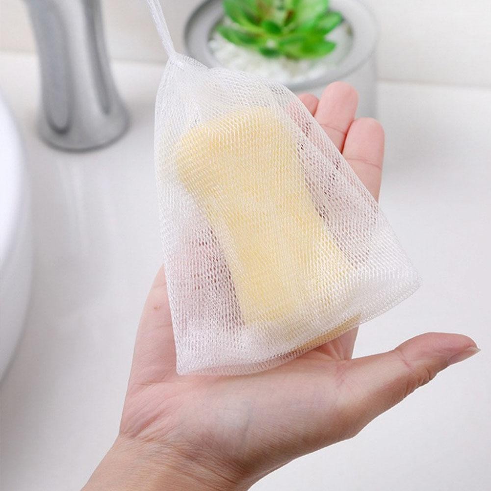 MALORYE Soap Mesh Foaming Net Bubble Mesh Bag เครื่องมือทําความสะอาดผิว I3v7
