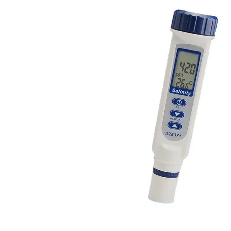 เครื่องทดสอบ AZ8371 เครื่องวัดความเค็มน้ําทะเล เครื่องวัดความเค็มของอาหาร เครื่องวัดความเค็มแบบดิจิต