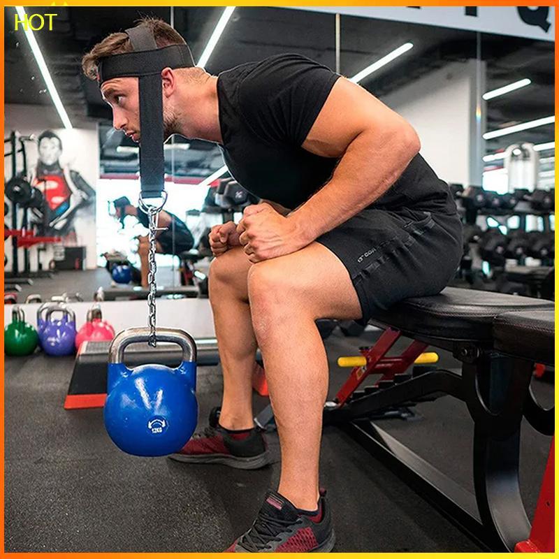 สายรัดออกกำลังกายปรับคอกับน้ำหนักแบริ่งหมวก TSR เพื่อการฝึกหัวและคอมากขึ้นในฟิตเนส