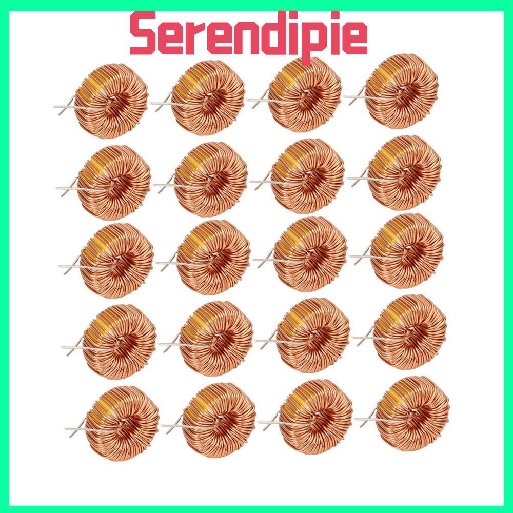 SERENDIPIE 20PCS Toroid Inductor, 5026 330UH ตัวเหนี่ยวนําลวด, ปฏิบัติ 3A แนวตั้ง Toroid แม่เหล็กเหน
