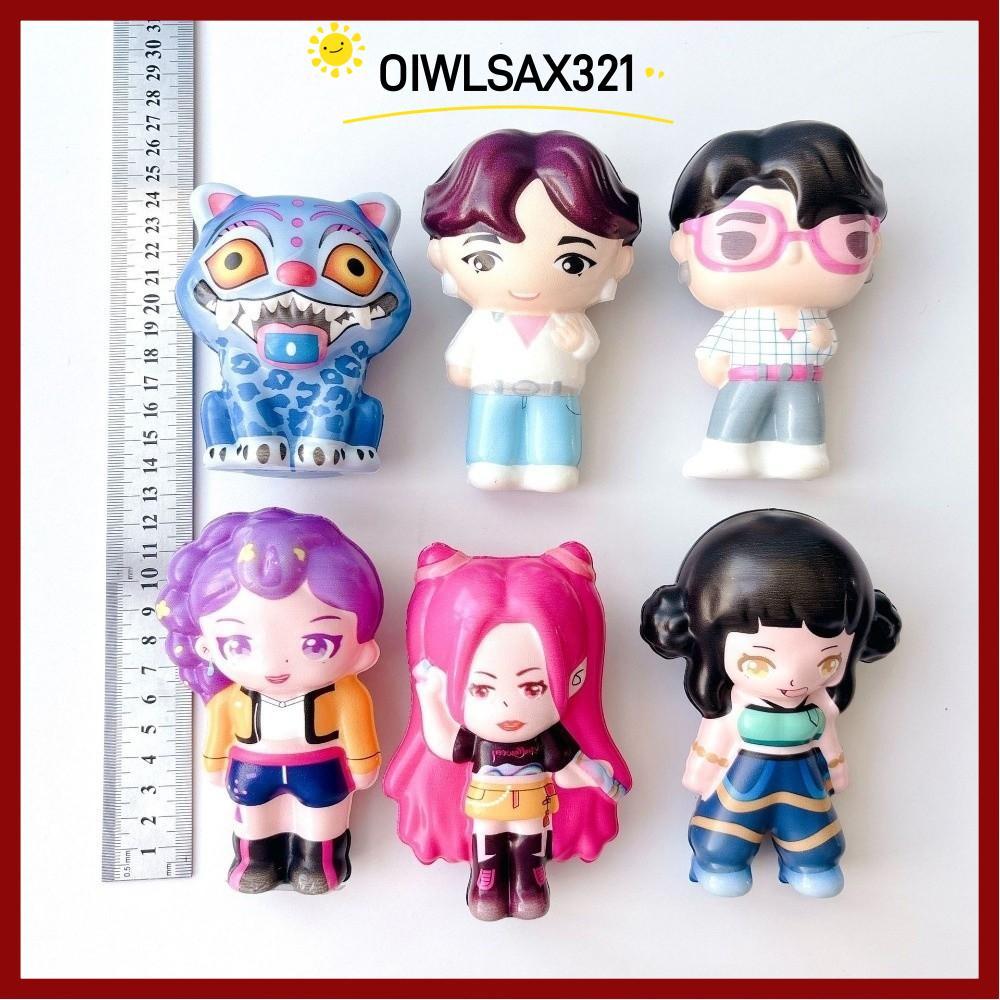 OIWLSAX321 Kpop นักล่าปีศาจบีบของเล่น, รูปปั้น Derpys|ของเล่นสกุชชี่ป้องกันความเครียดอะนิเมะ​​, นําก