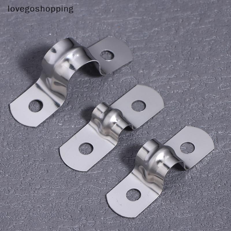 [LGO] สแตนเลส U-Shaped Tube Clamp อานโลหะ Tube Clamp U Conduit Bracket สําหรับการใช้งานสําหรับงานหนั