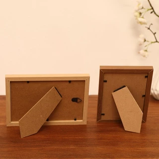 กรอบรูป 4x6นิ้ว 5x7นิ้ว มีกระจก DIY กรอบรูปมินิมอล กรอบรูปสีขาว กรอบรูปไม้ ตั้งโต๊ะ แต่งบ้าน