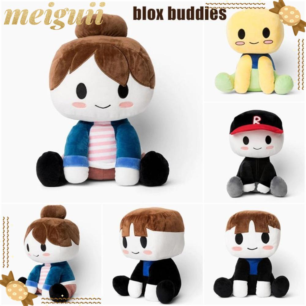 MEIGUII Blox Buddies ของเล่นตุ๊กตา, Soft Noob ตุ๊กตากอด, ของขวัญคริสต์มาส Plush Guest Buddy Ryan หมอ