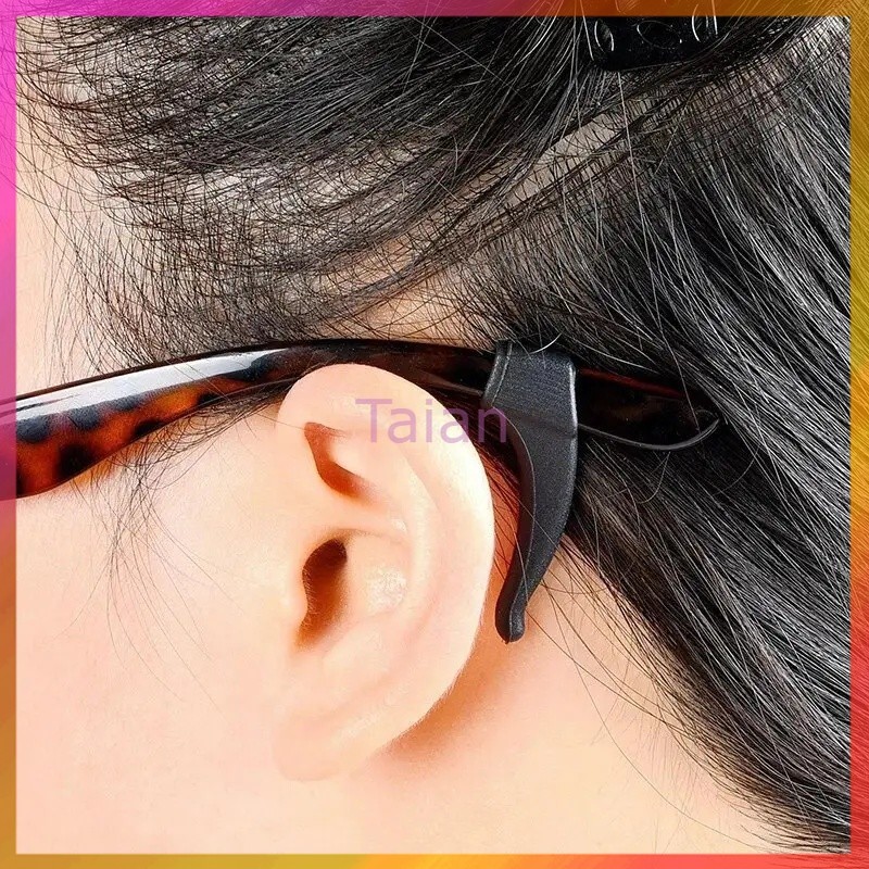 Taian ซิลิโคนเกี่ยวขาแว่น1คู่ กันแว่นตก กันแว่นหลุด กันลื่นลดแรงกด สวมใส่สบาย