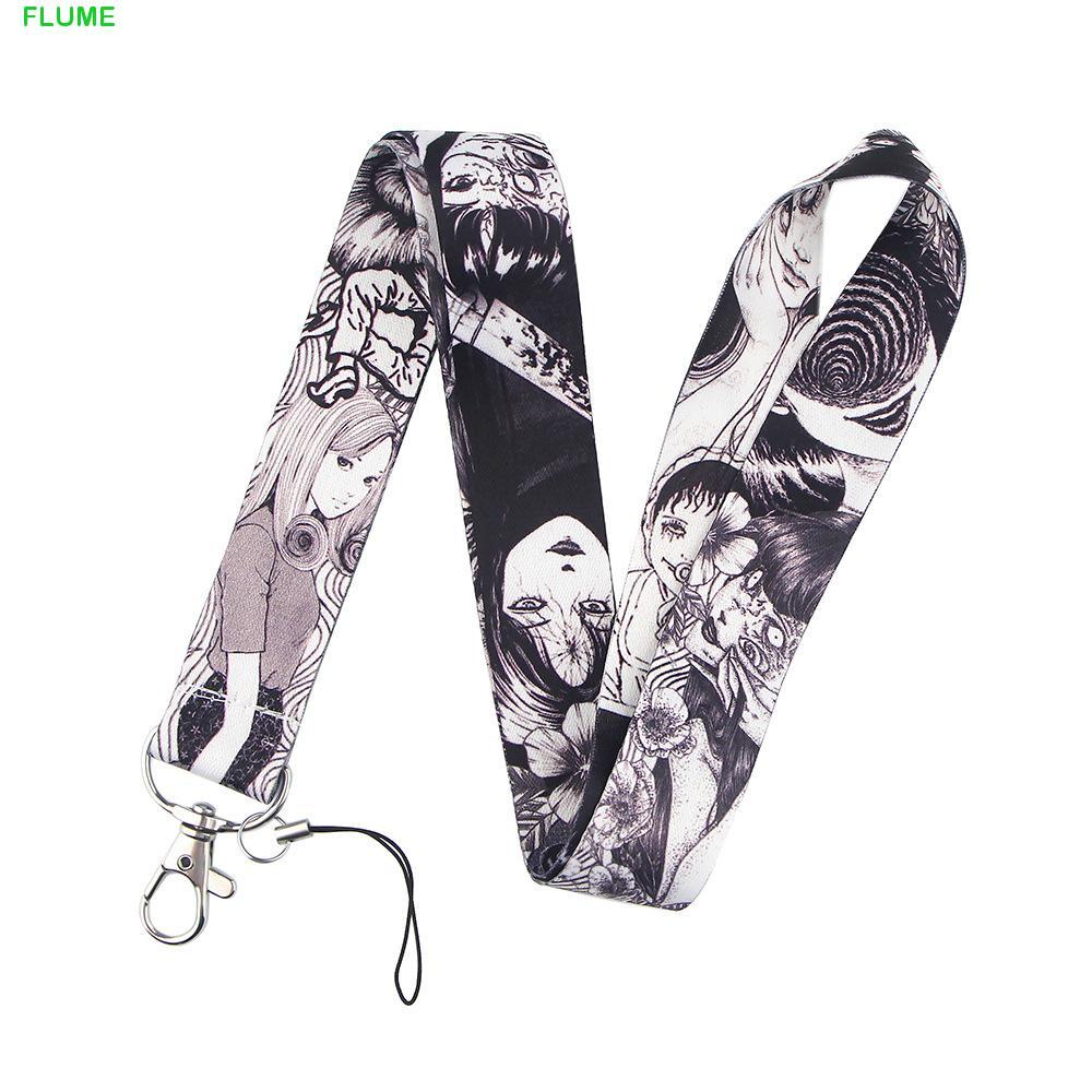 FLUME Junji Ito Name Tag Holder Camera Mobile phone Straps for key ID Card Key Ring Holder Neck Stra