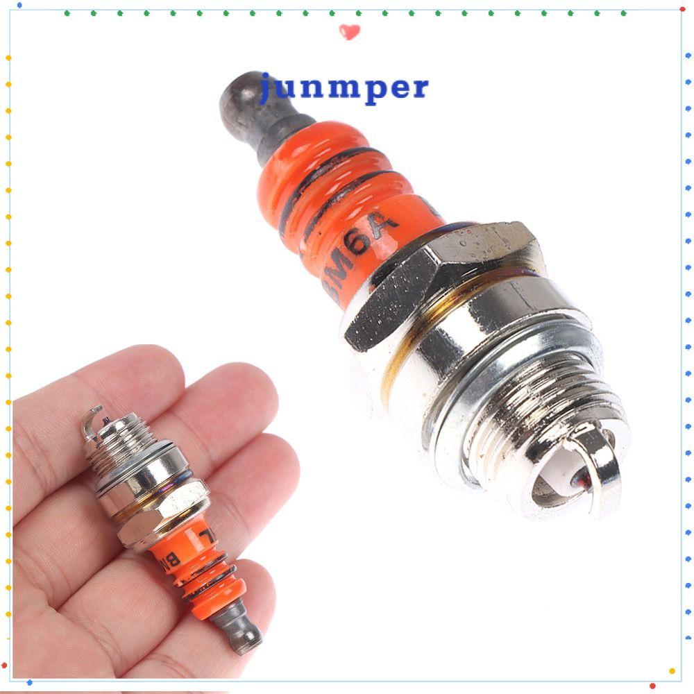 JUNMPER หัวเทียนเครื่องตัดหญ้า, หัวเทียน BM6A สากล, อุปกรณ์แปรง ทนทานเครื่องตัดหญ้า Strimmer Spark Plug 2 จังหวะ