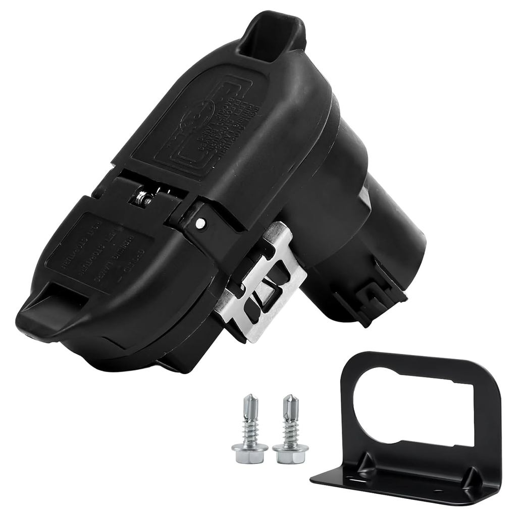 Trailer เบรคสายรัดลากจูง 7-Pin รอบ/4-Pin แบนปลั๊กสําหรับ 2009-2023 Ford F150 F250 F350 Trailer Conne