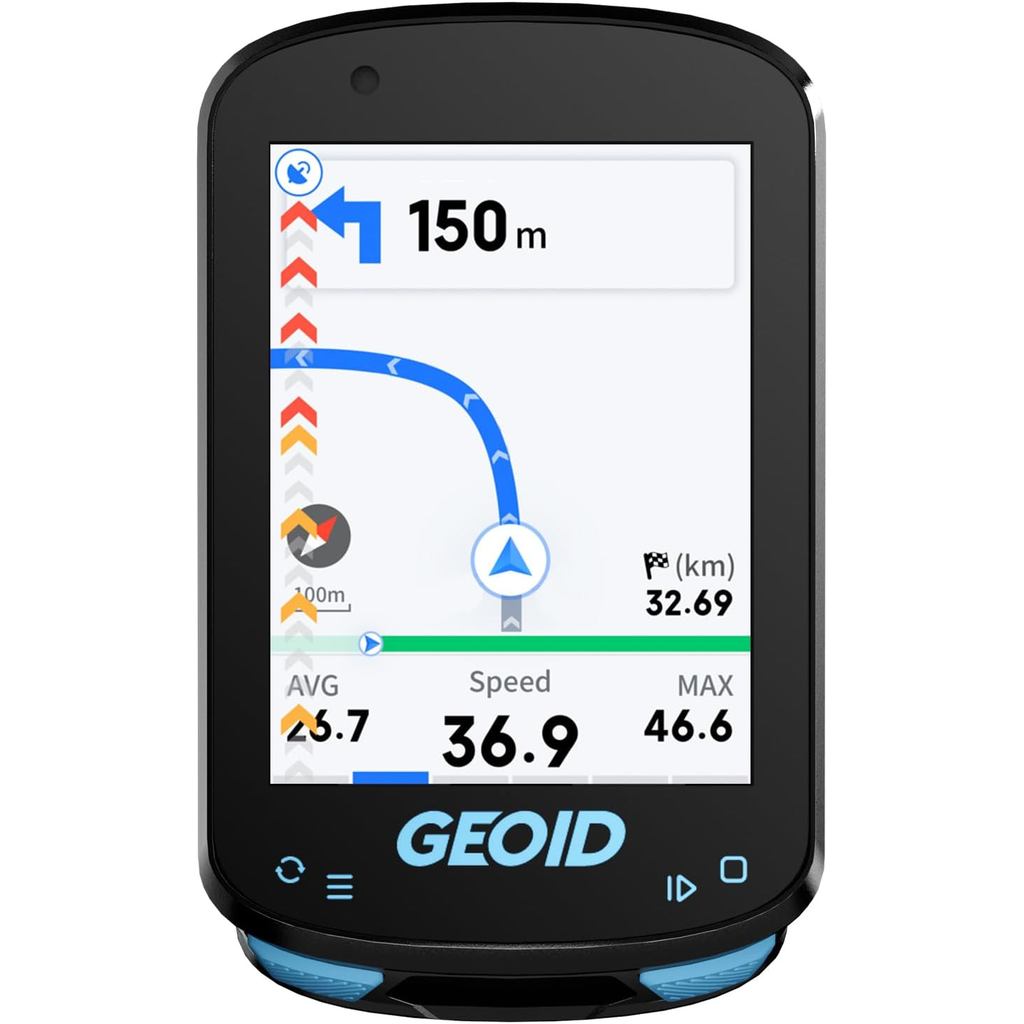 GEOID CC600 คอมพิวเตอร์จักรยานจอสี - นำทางเส้นทาง, WiFi & Bluetooth, GPS รวดเร็ว, ฝึกลำเลียงฟรี