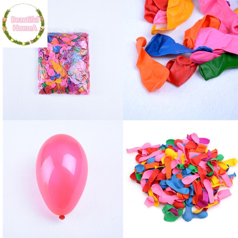 BHome 500 ชิ้น/เซ็ตน้ํา s สีสันลูกโป่งน้ําสําหรับปาร์ตี้เด็กเด็กของเล่นทราย TH