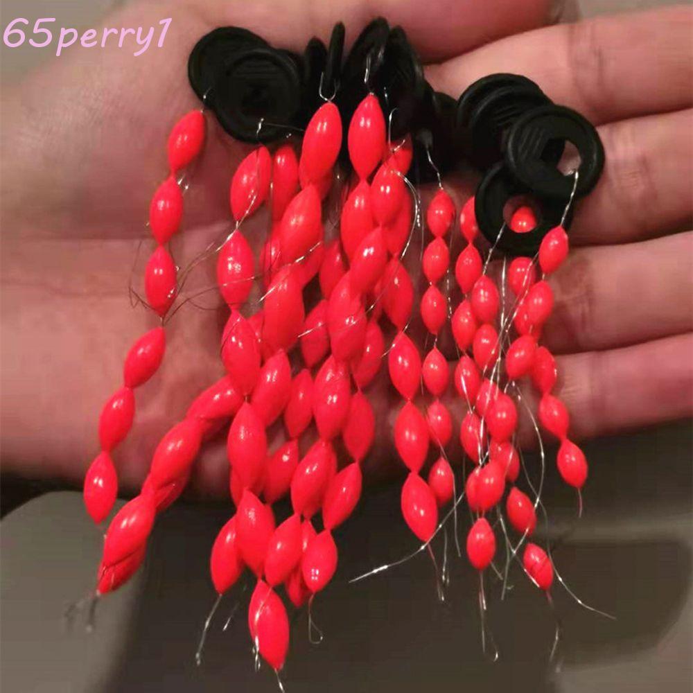 PERRY1 String ประเภทตกปลาลอยอุปกรณ์ตกปลา 30 ชิ้น/5 แพ็คตกปลาทุ่นรูปไข่ตกปลาลอยรูปไข่ Stopper 6 In 1 