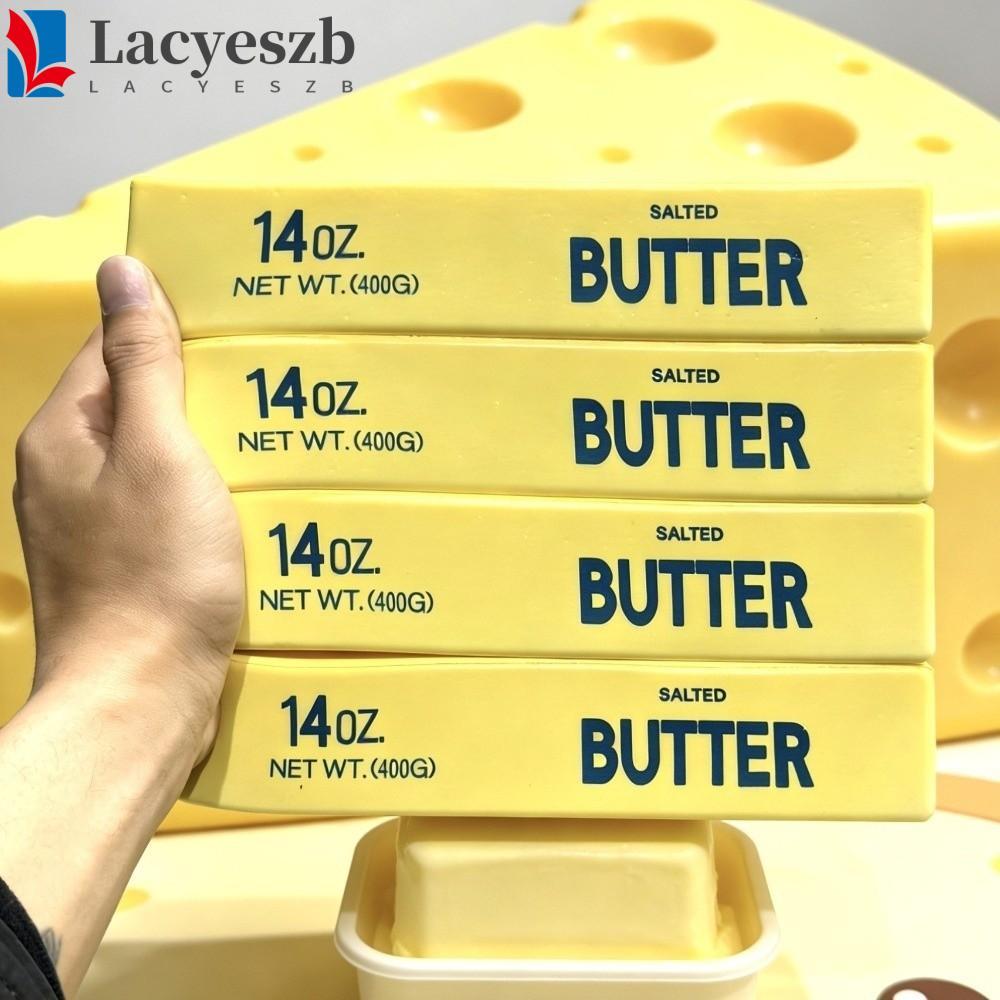 LACYESZB แท่งเนยเด้งช้า, ของเล่นบีบแท่งเนยสร้างสรรค์ 23 ซม., ของเล่นอยู่ไม่สุข Super Soft ขนาดใหญ่สมจริง Butter Stick Pinch ความเครียดบรรเทา