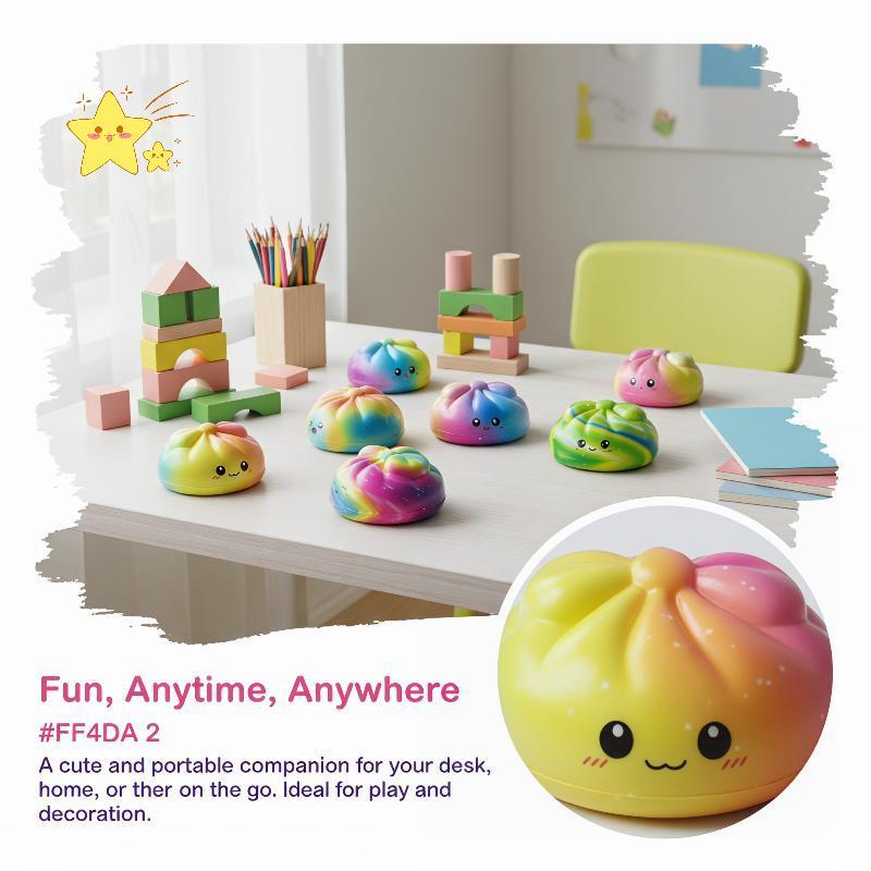 [JBTH] Dumpling Pressure Ball Fidget ของเล่นสําหรับผู้ใหญ่เด็กช้า Rebound Soft Pinch Antistress Offi