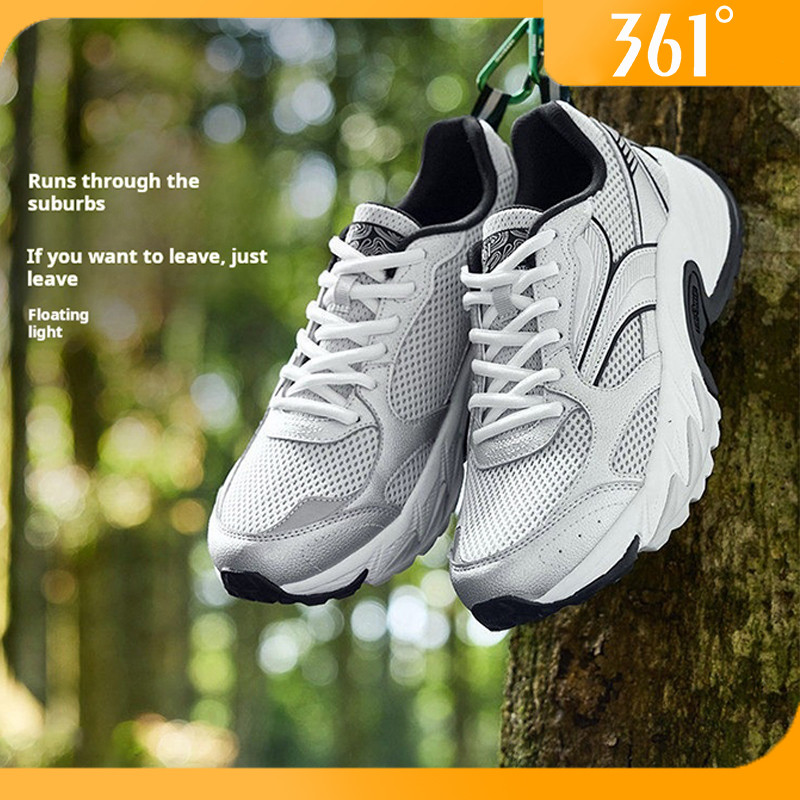 361° Fuglow Mens Trail Walking รองเท้าทนทาน Shock-Absorbing ลื่น Vintage Athleisure รองเท้าผ้าใบ Bre