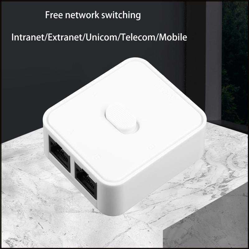 NIOK 1000Mbps 2 In 1 Out 1 In 2 Out กล่องแยกสวิตช์ภายนอกภายใน