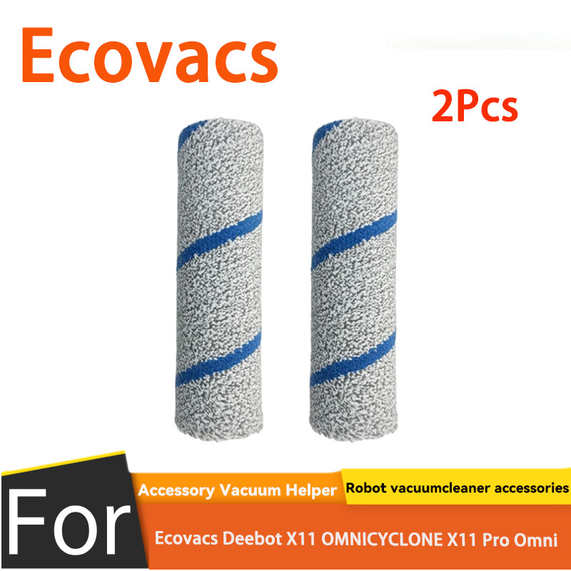 สําหรับ Ecovacs Deebot X11 OMNICYCLONE X11 Pro Omni อุปกรณ์เสริม (2 ชิ้นแปรงลูกกลิ้ง)