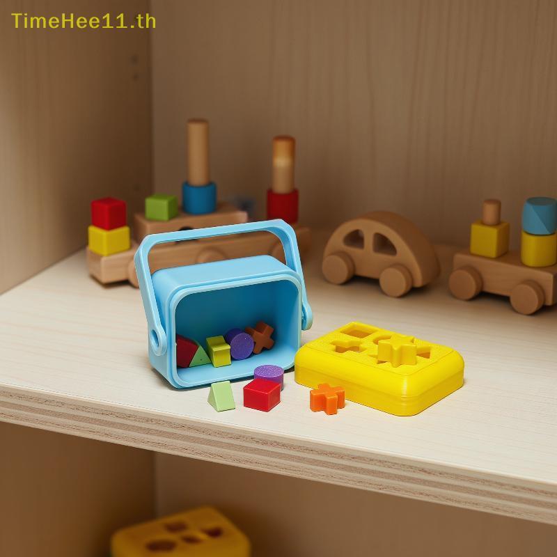 TimeHee Kids Cognitive Development with Miniature Shape Sorting Toy Set Dollhouse Educational Fun TH