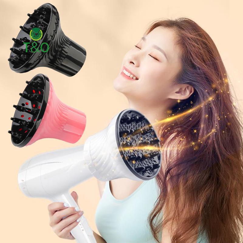 T&O Hair Drier Diffuser จัดแต่งทรงผมผมหยิกธรรมชาติ หยักผม