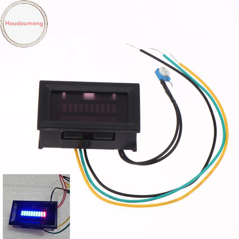 Houdoumeng เครื่องวัดระดับน้ํามันเชื้อเพลิงตัวบ่งชี้ 12V รถจักรยานยนต์สากลเครื่องชั่งน้ําหนักน้ํามัน LED เครื่องวัดขนาดน้ํามัน TH
