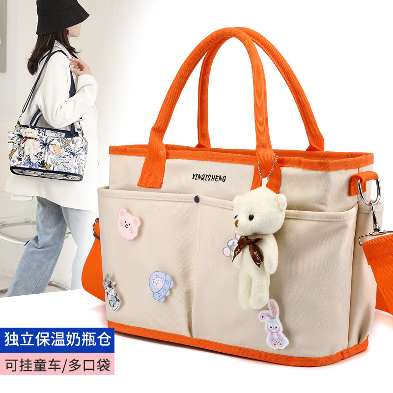 Mommy Bag Mother Baby Bag Outing Mommy Baby Mommy กระเป๋าสะดวกน้ําหนักเบา Storage with Baby Tote Bag