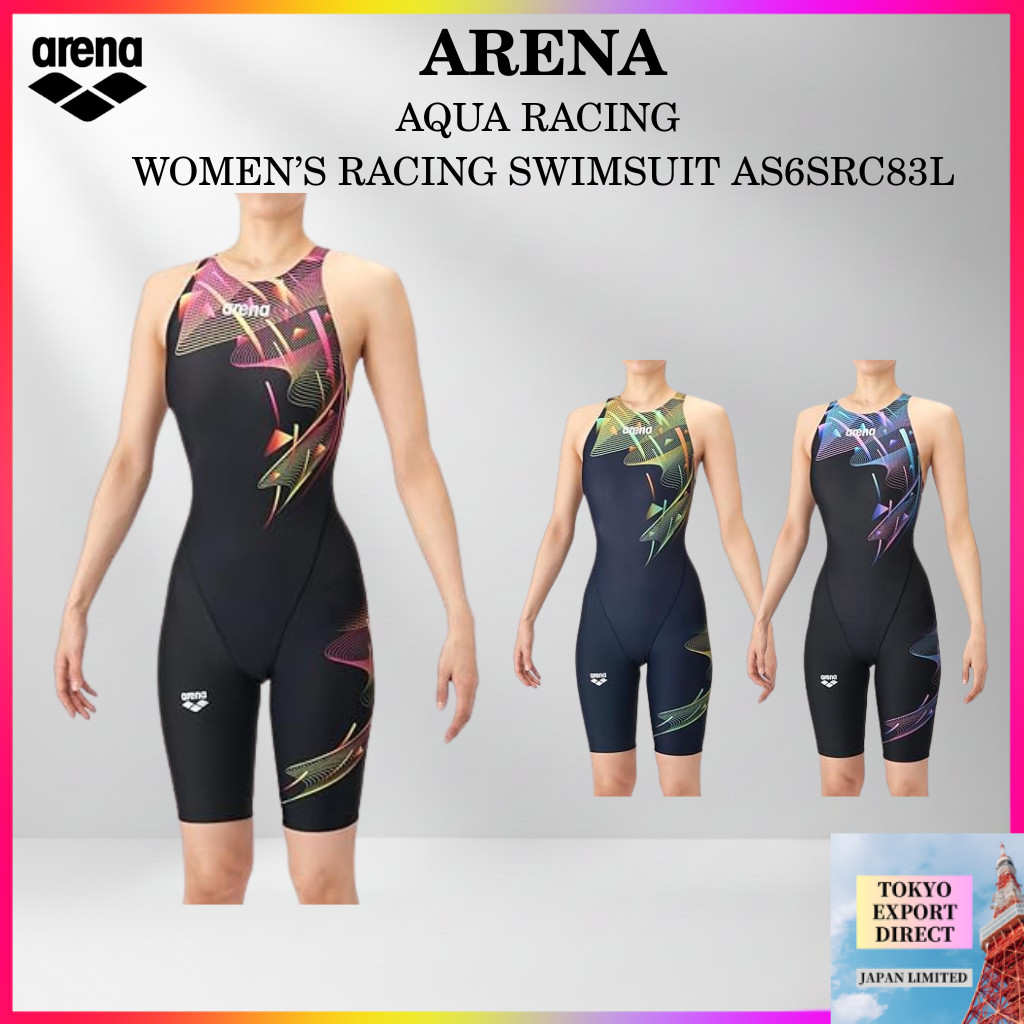 arena AS6SRC83L ชุดว่ายน้ำแข่งขันผู้หญิง AQUA RACING กันน้ำ