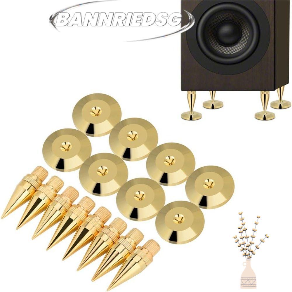 BANNRIEDSG989YR Speaker Spikes, M6*36 Gold Black Speaker Feet Pad, Copper Speaker Spike Copper DVD P