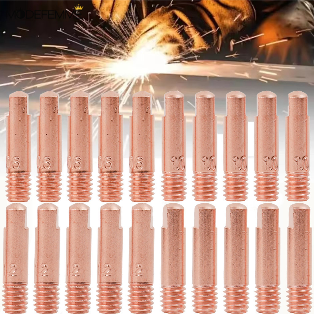 [H&L]MB-15AK ปลายสัมผัสหัวฉีดแก๊สทองแดง, ด้าย M6 0.6/0.8/0.9/1.0/1.2 มม. สําหรับไฟฉายเชื่อม, เปลี่ยน