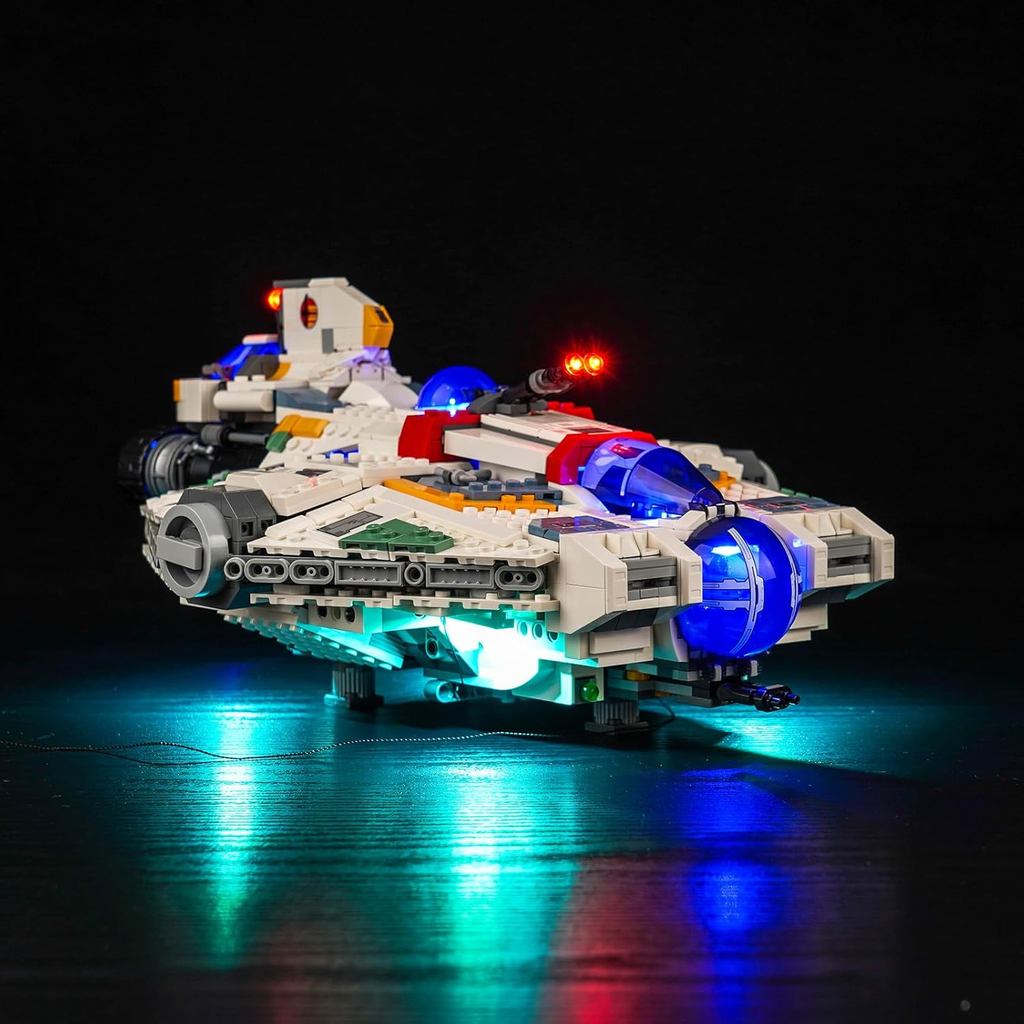 ชุดไฟ LED เข้ากันได้กับ Lego Ahsoka Ghost & Phantom II 75357 Building Kit - ไฟเท่านั้น - ชุดไฟ LED ต