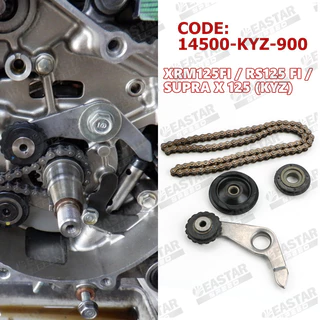 โซ่ราวลิ้น ยางกด ยางกลิ้ง ตัวกดโซ่ Wave125i เวฟ125iปลาวาฬ Msx125 โซ่ราวลิ้น125 14500-KYZ-900 Xrm125fi/Rs125 Fi Supra X 125 (KYZ) ตัวปรับความตึงโซ่ไทม์มิ่งสําหรับ โซ่+ม้วนชุด