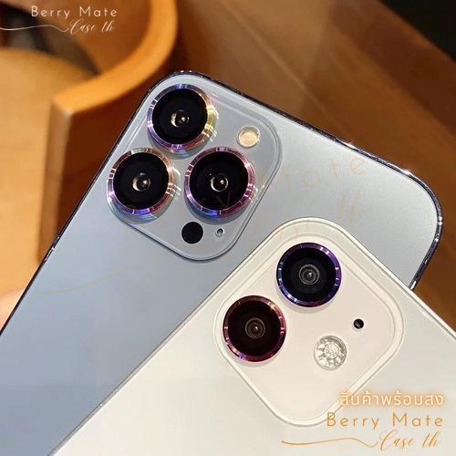 ฟิล์มเลนส์กล้อง หลายสี ฟิล์มกระจก ป้องกันโทรศัพท์ สำหรับไอโฟนทุกรุ่น for iPhone17 16 Pro 15 14 Plus 11 Pro Max 12 13mini - รูปที่ 2