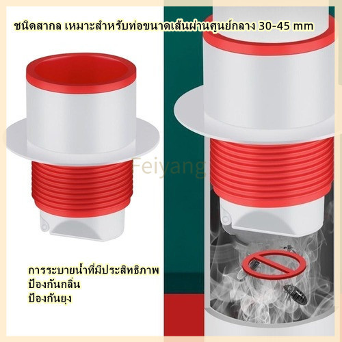 Feiyangยางปิดท่อ น้ำทิ้ง สายน้ำทิ้ง ยางปิดปลายท่อ ใช้ครอบ