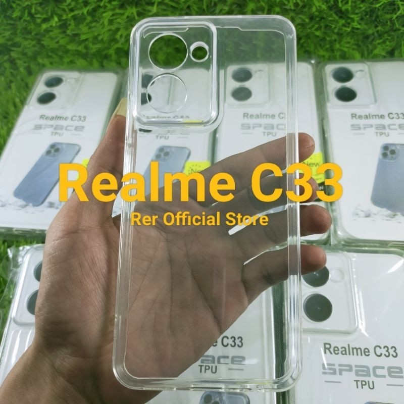 เคสซิลิโคนนุ่มใส Space Realme C33