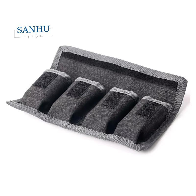 แบตเตอรี่ผู้ถือกรณี AA AAA กระเป๋าเก็บแบตเตอรี่ 4 กระเป๋าสําหรับแบตเตอรี่ AA/AAA และแบตเตอรี่กล้อง D