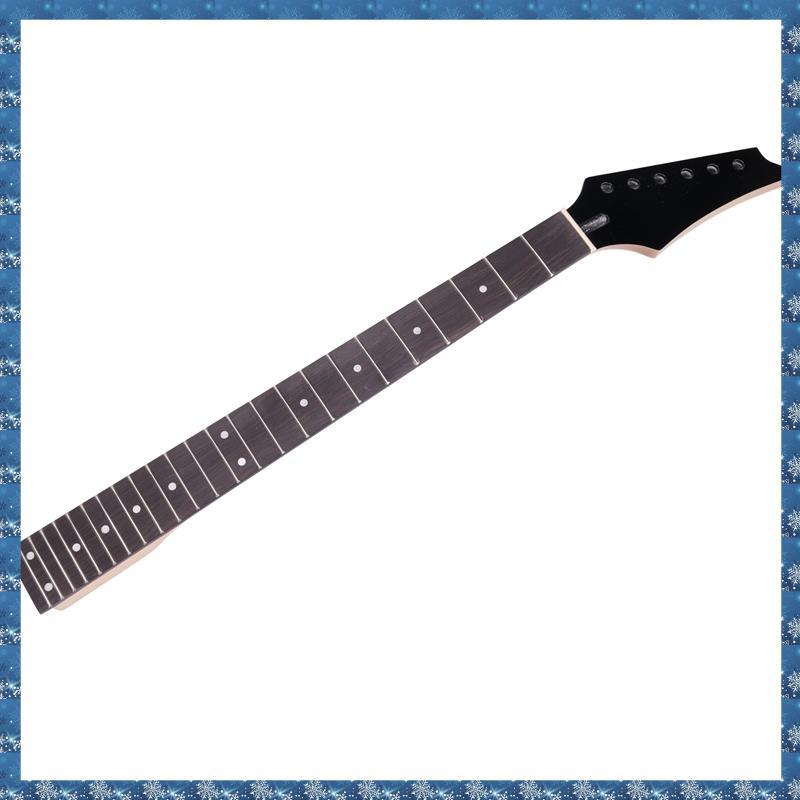 (PGM)24 Frets เปลี่ยนใหม่ Maple คอ Rosewood Fretboard Fingerboard สําหรับกีตาร์ไฟฟ้าสีดํา